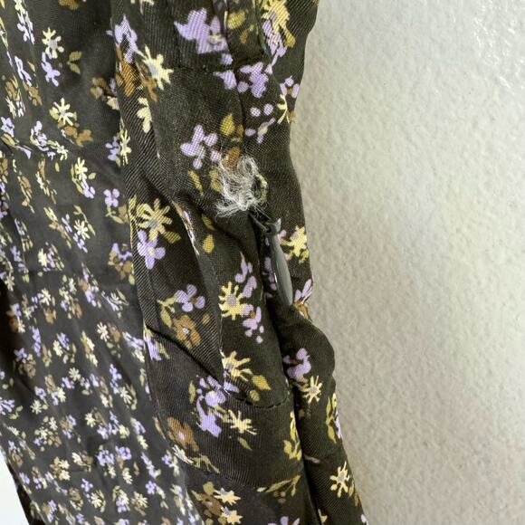 Madewell Wide V Neck Floral Going Out Midi Dress US Women's O New - Picture 6 of 8